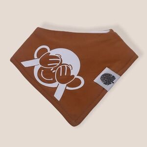 NWT Wool + Pepper Co. Baby Monkey Baby Bandana Bib